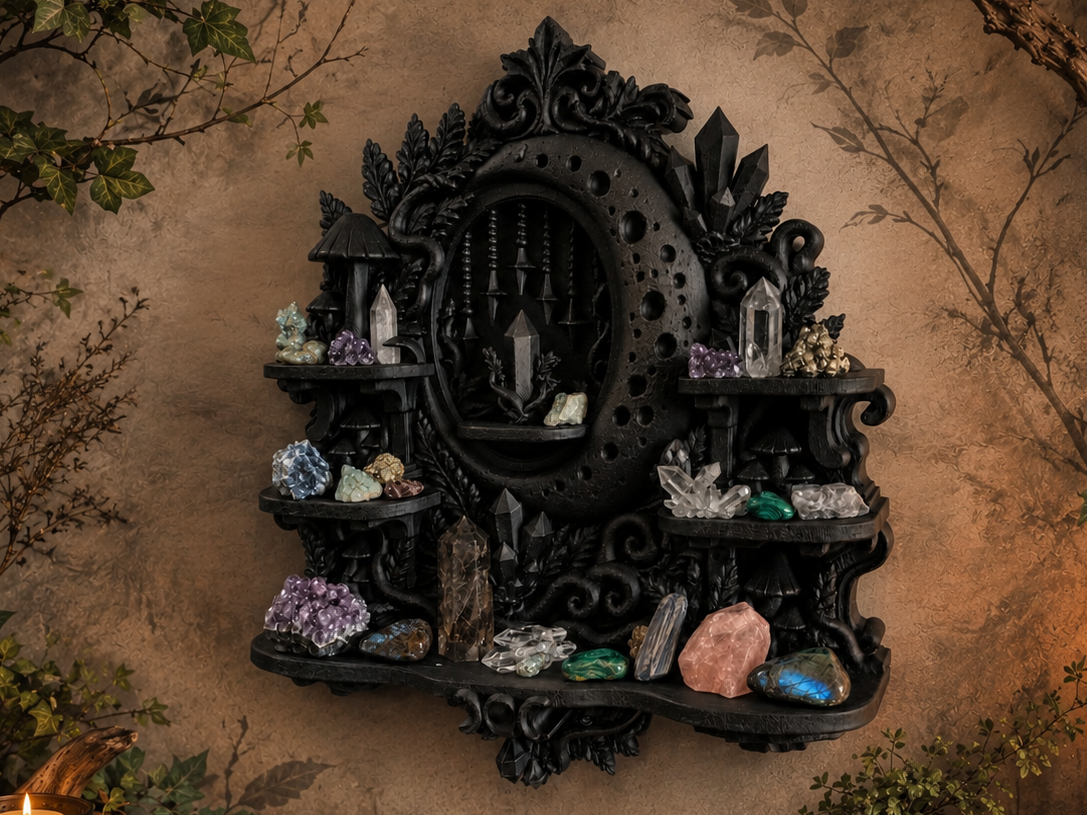 Feentor, Mystisches Wandregal im Fantasy-Stil - 3D printed Decor, in stock in India