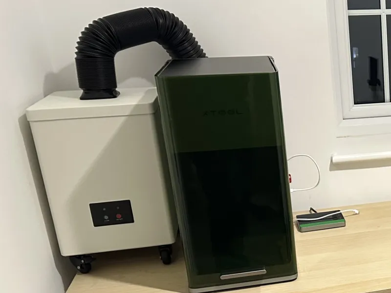 Fume extraction adaptor for Xtool to OMTech