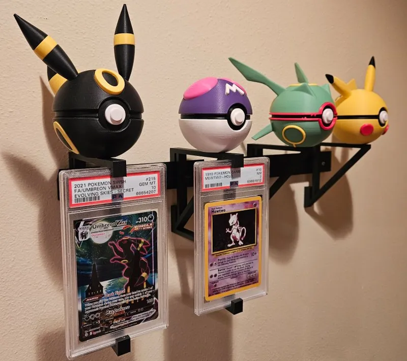 French Cleat Pokeball and PSA Slab Holder