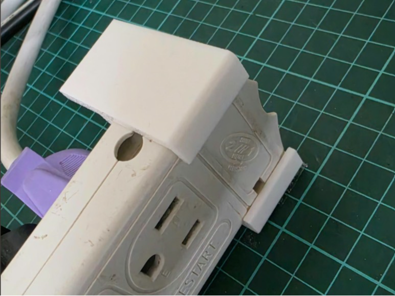 電源延長線固定支架 3D model