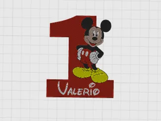 Mickey Mouse Calamita Personalizzabile