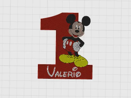Mickey Mouse Calamita Personalizzabile