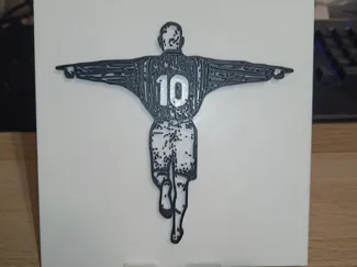 Ronaldo "Il Fenomeno" - Quadretto 3D Stilizzato