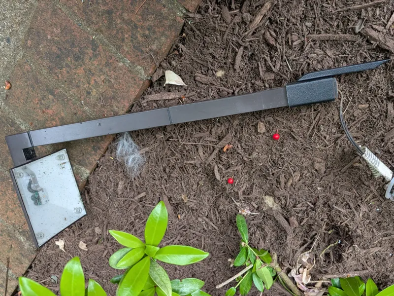 Garden light replacement post, slide-on