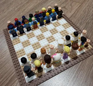 Colored Chess Board brick form LEG0