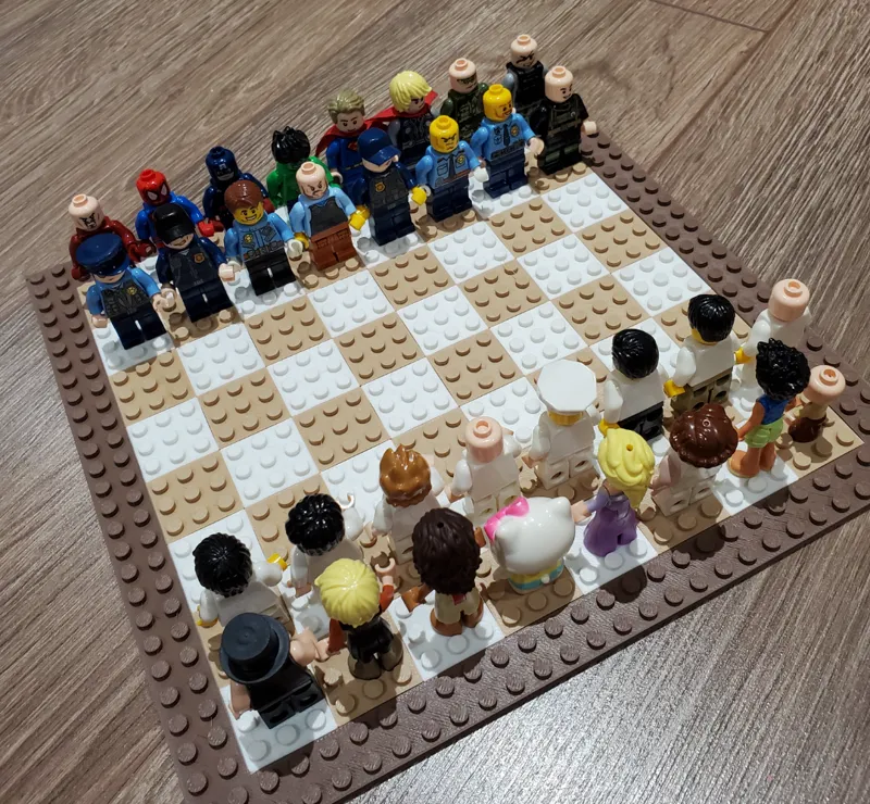 Colored Chess Board brick form LEG0