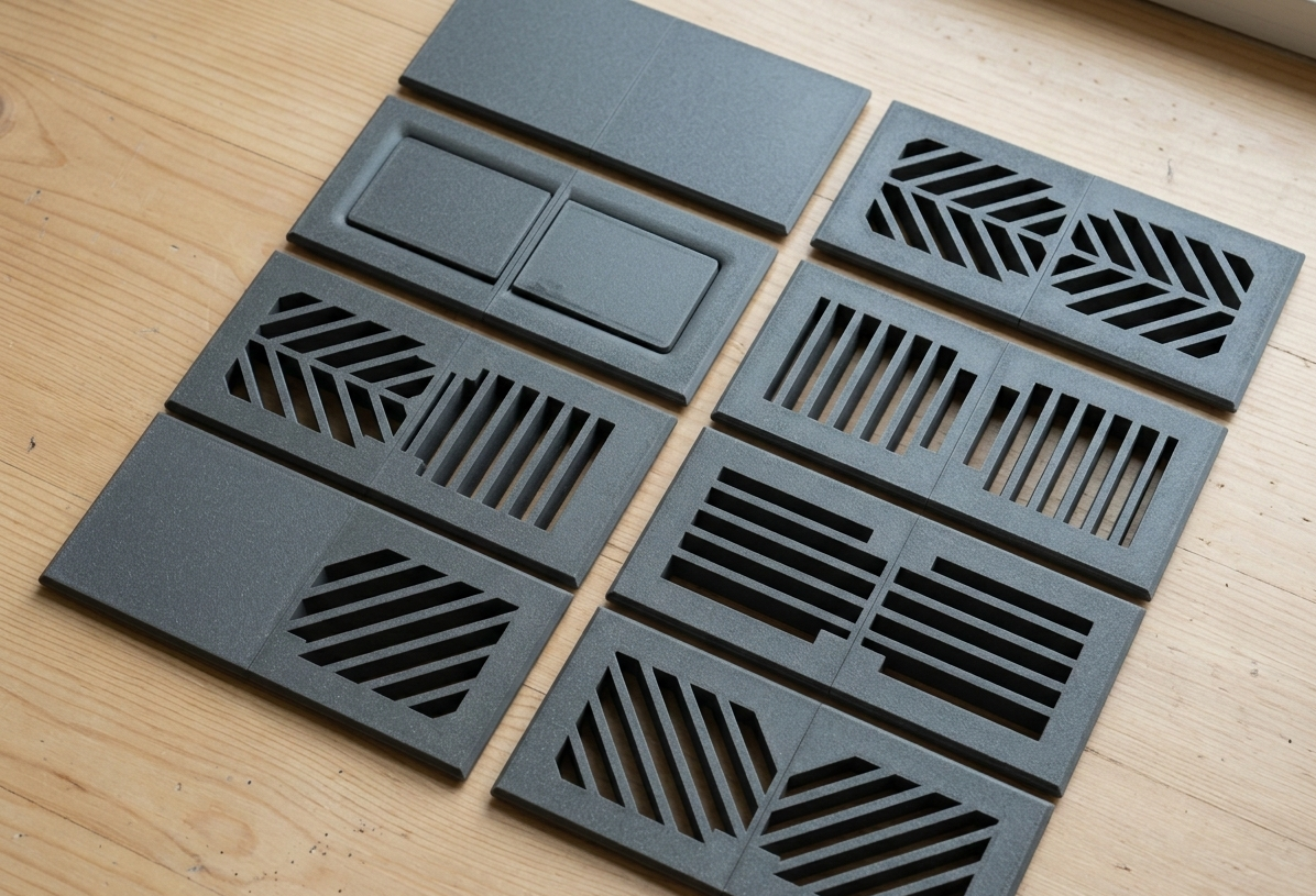 Miniatura 1 do modelo 3D All-Direction Modular Floor Vent Covers