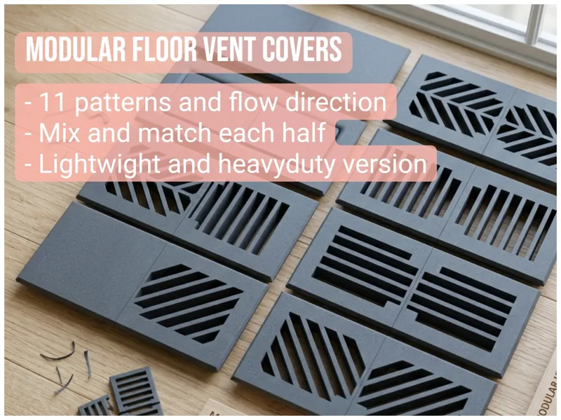 All-Direction Modular Floor Vent Covers