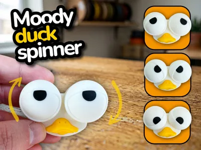 Mood Duck - Cute Rotating Fidget Toy