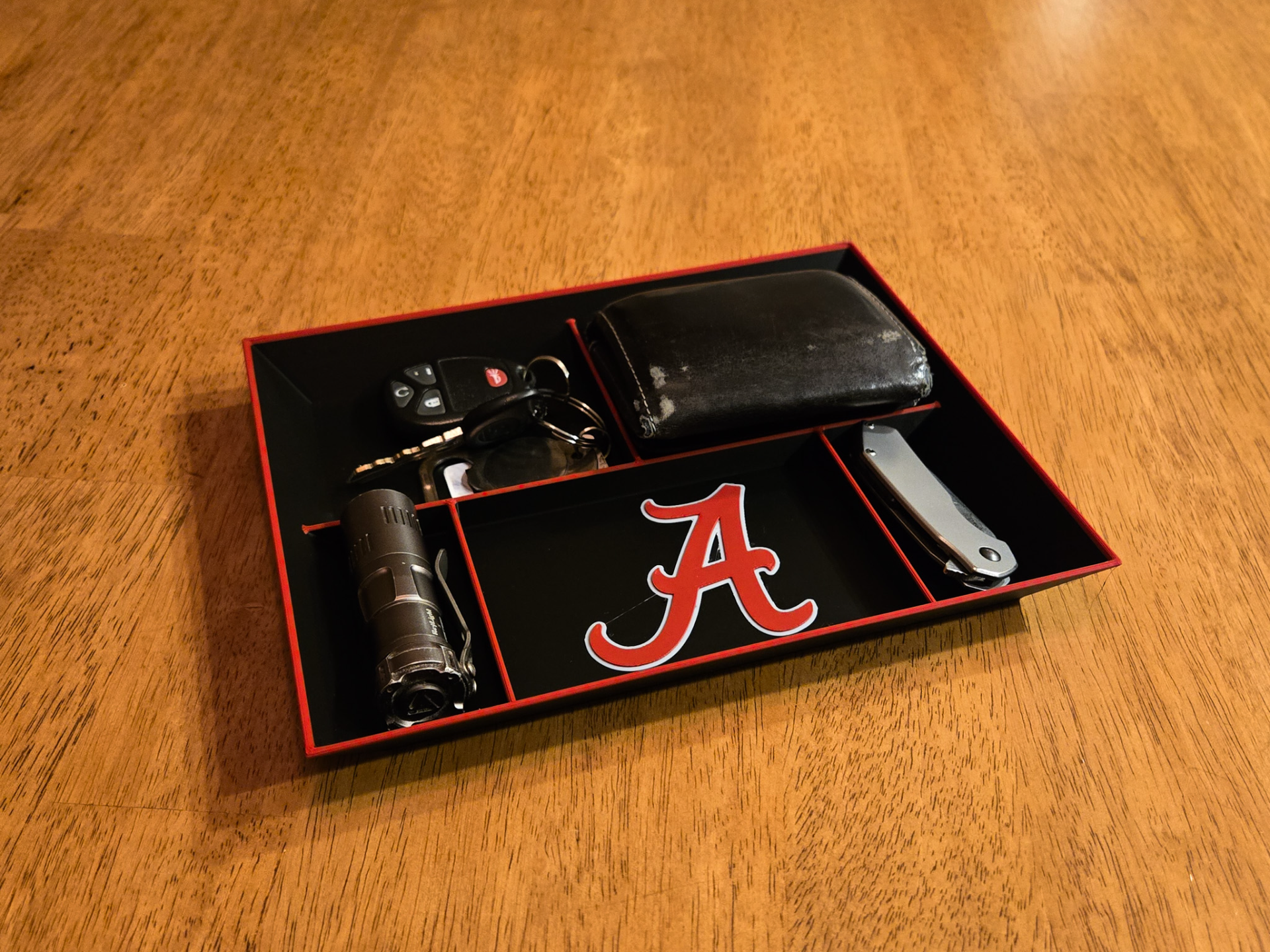ALABAMA CRIMSON TIDE ~ EDC Dump Tray Organizer 3D model by ChopperOriginals