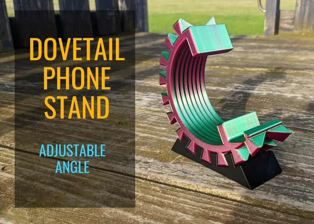 Dovetail Phone Stand by JamesThePrinter MakerWorld