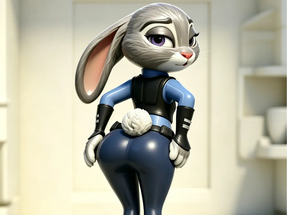 Zootopia Police Rabbit Judy Hopps the rabbit police officer from Zootopia - Free 3D Print ...