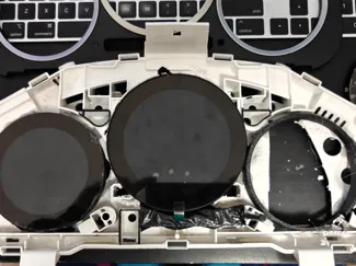 02-07 Subaru wrx/sti cluster rings for round lcd's