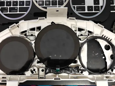 02-07 Subaru wrx/sti cluster rings for round lcd's
