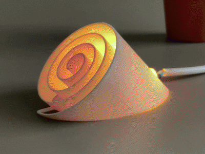 Spiral LED Lamp