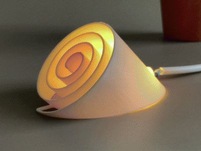 Spiral LED Lamp