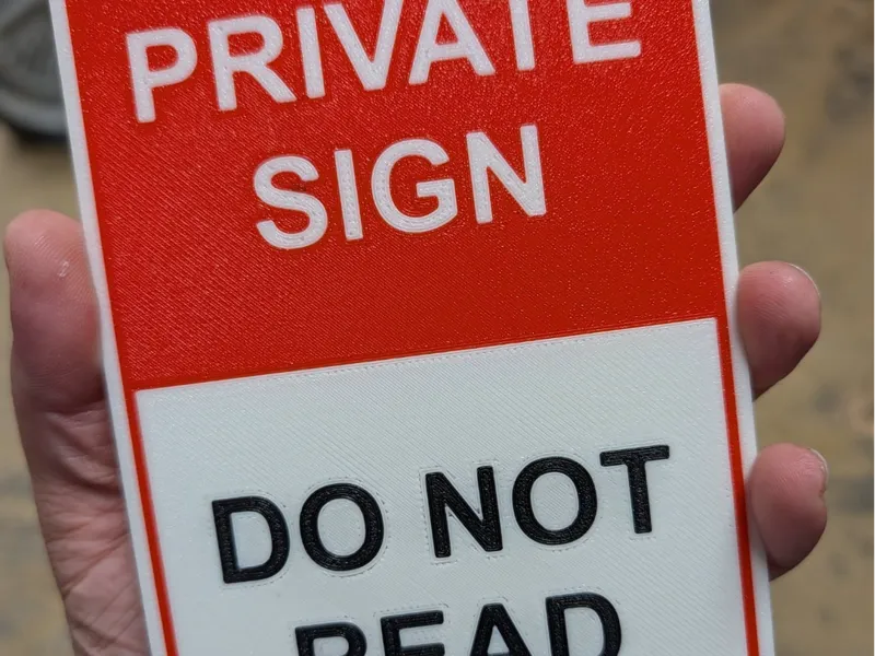 PRIVATE SIGN