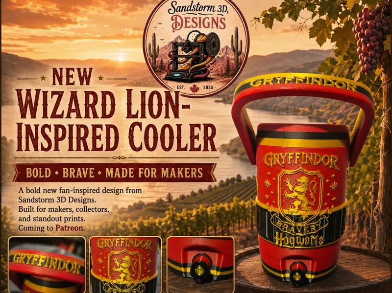 Wizard House Inspired Can Coozie