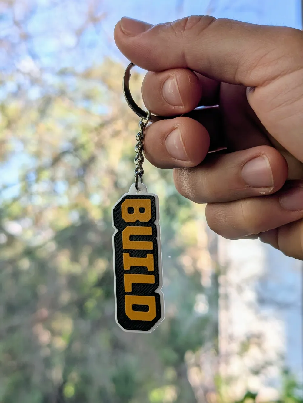 Rectangle Keychain Build BUILD - Keychain - Free 3D Print Model - MakerWorld