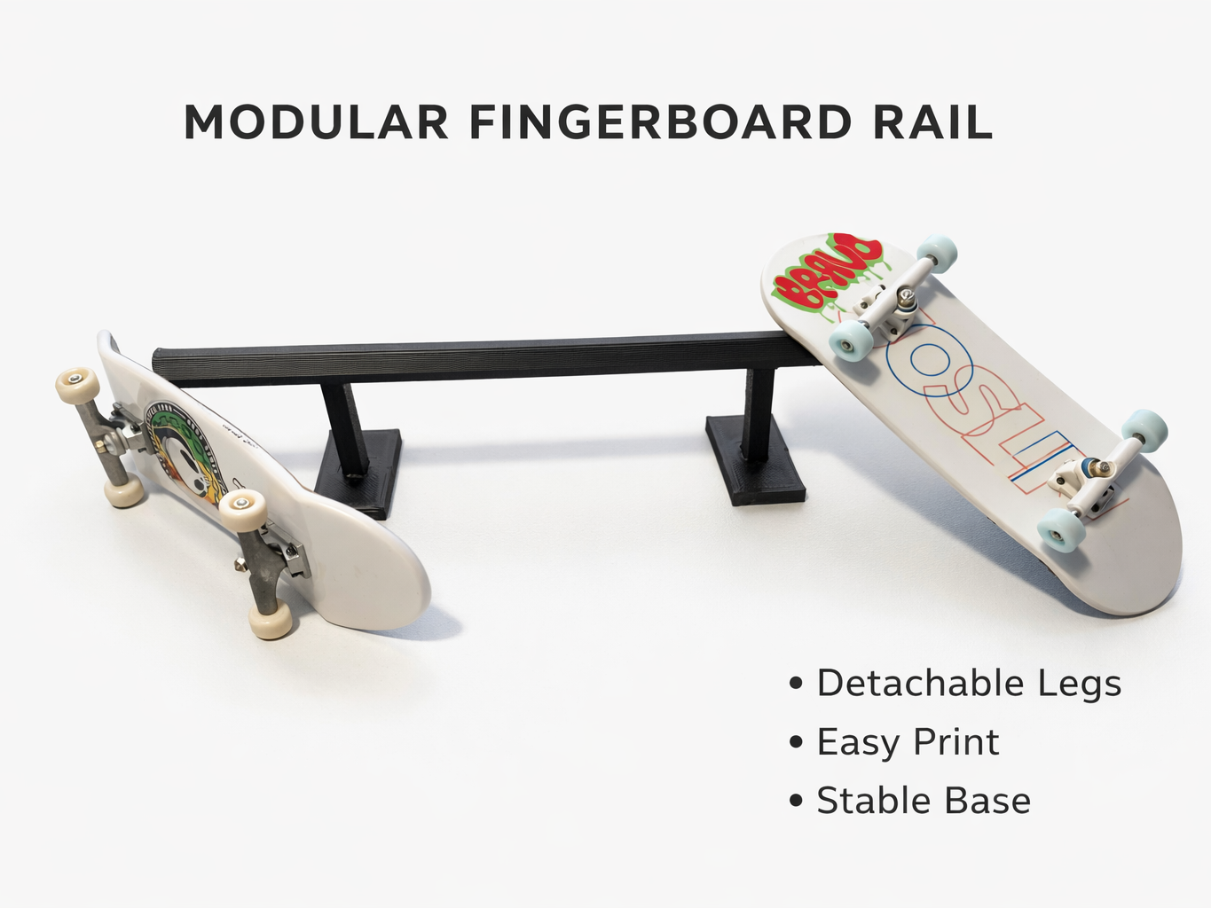 Fingerboard Grind Rail – Easy Print