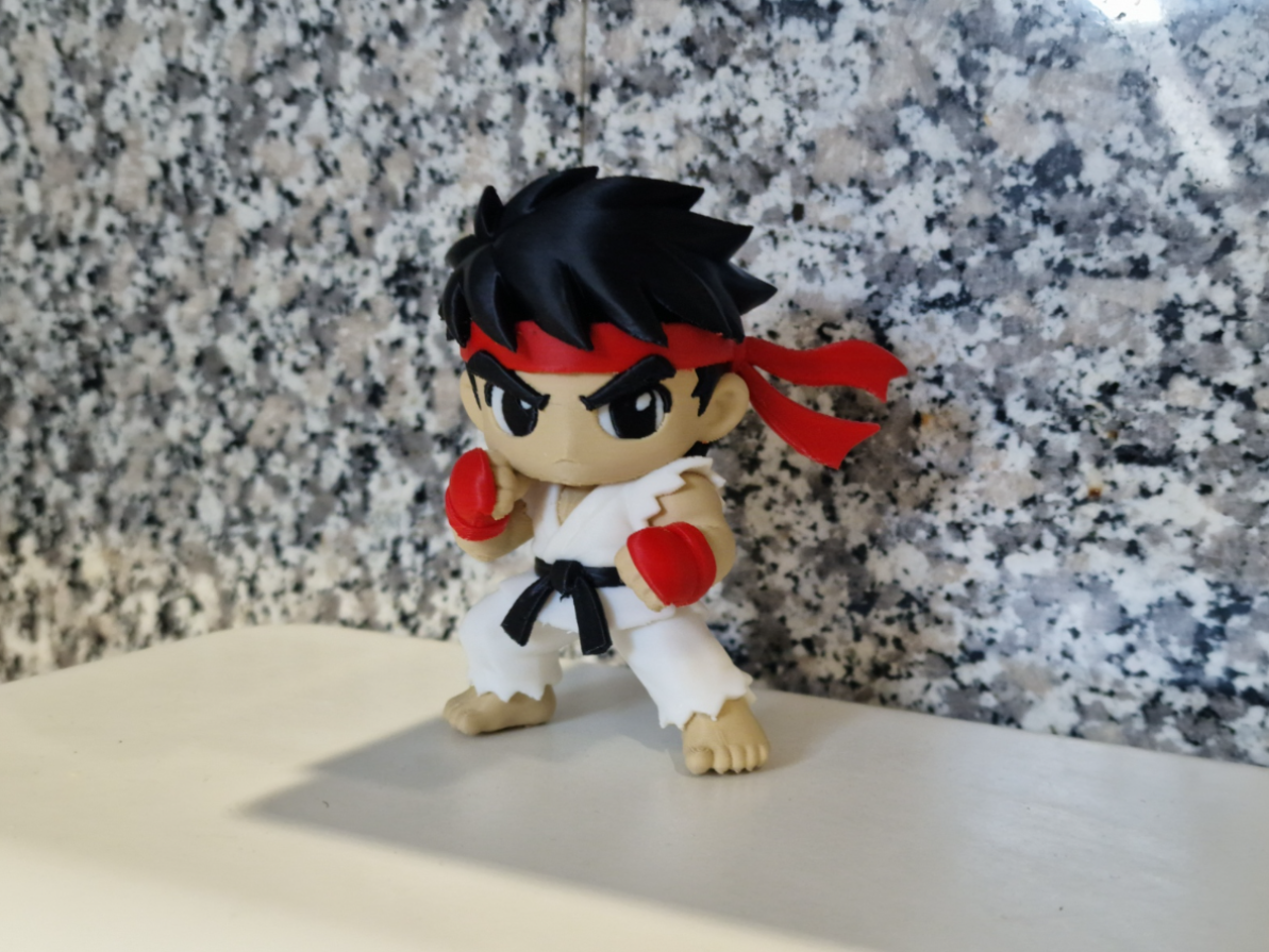 RYU Chibi Street Fighter Model Kid 4 Color