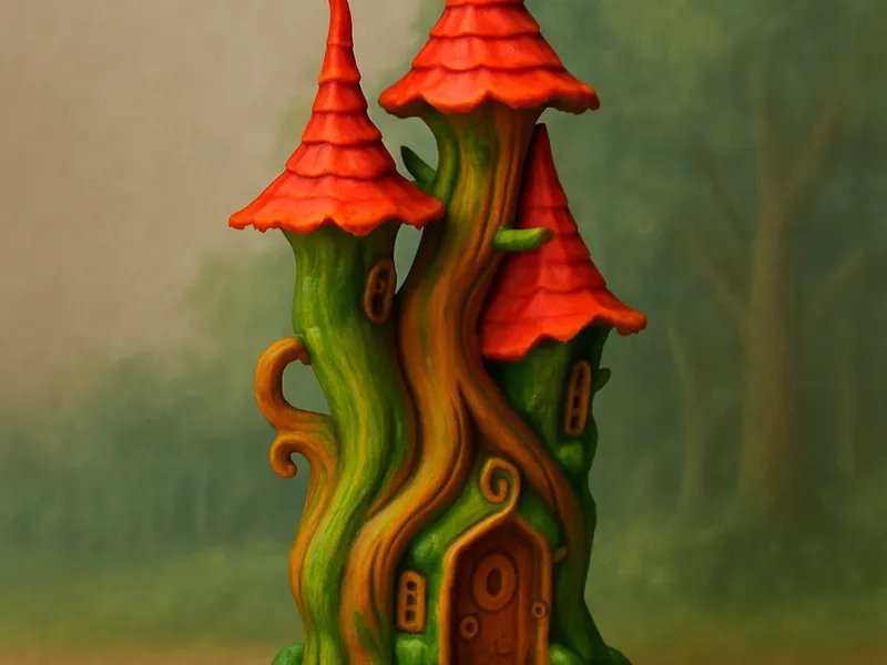 Fantasy-Baumhaus – Mystisches Märchenschloss 