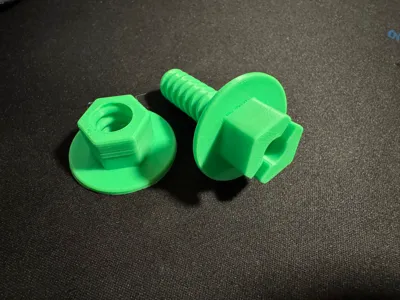 Screws and nuts compatible with Hape workbench