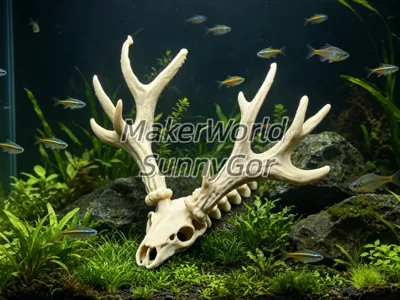 Aquascape: Remains of a Fallow Deer Underwater