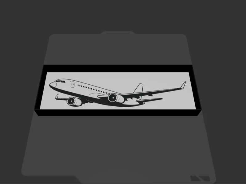 Boeing Lufthansa Airplane Lightbox