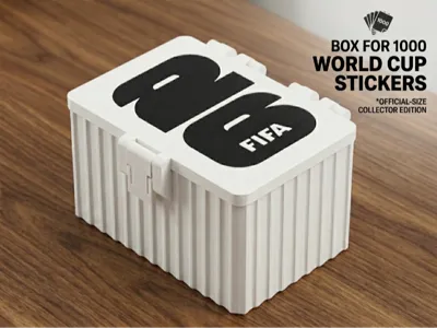 Box for 1000 World Cup 2026 FIFA Stickers