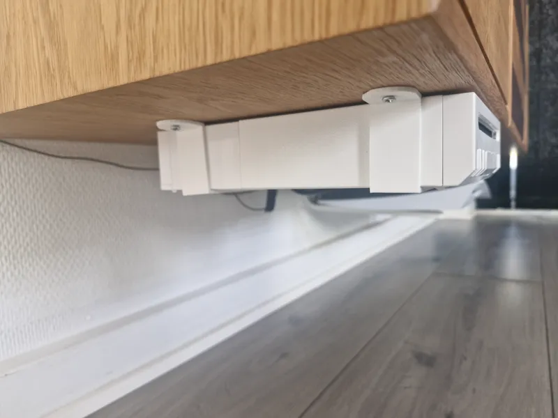Wii under shelf installation bracket