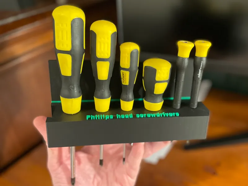 Phillips head screwdriver holder - SS system