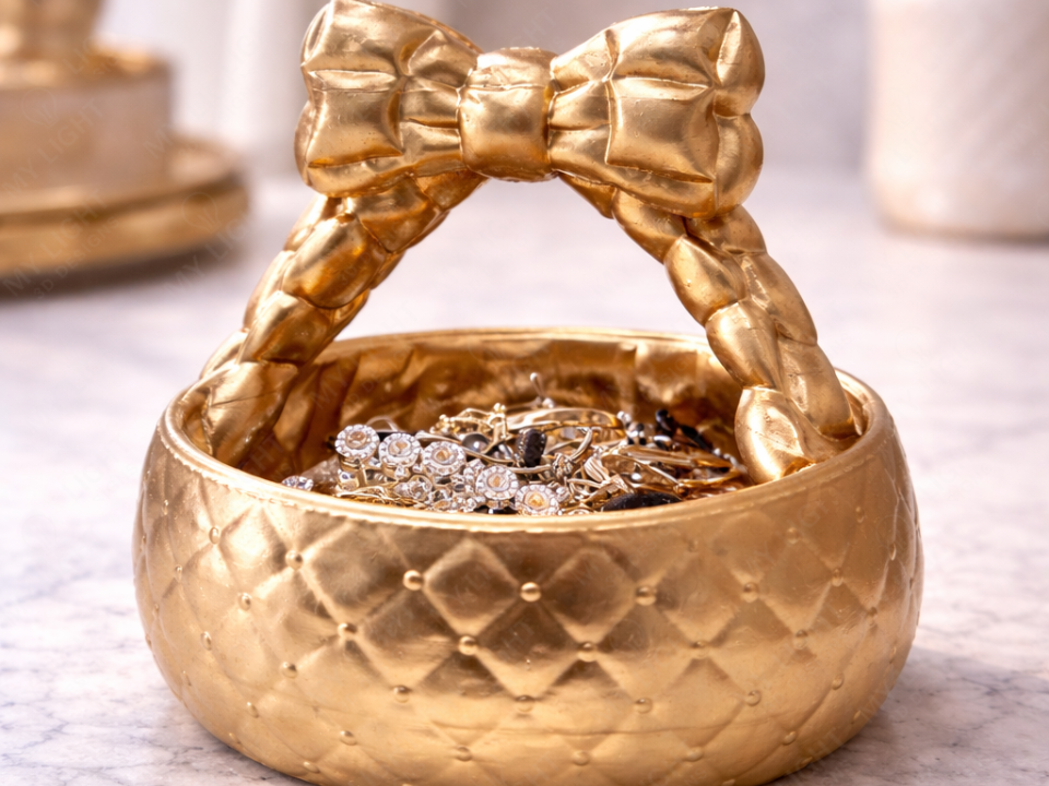 Bow Basket – Jewelry & Vanity Tray