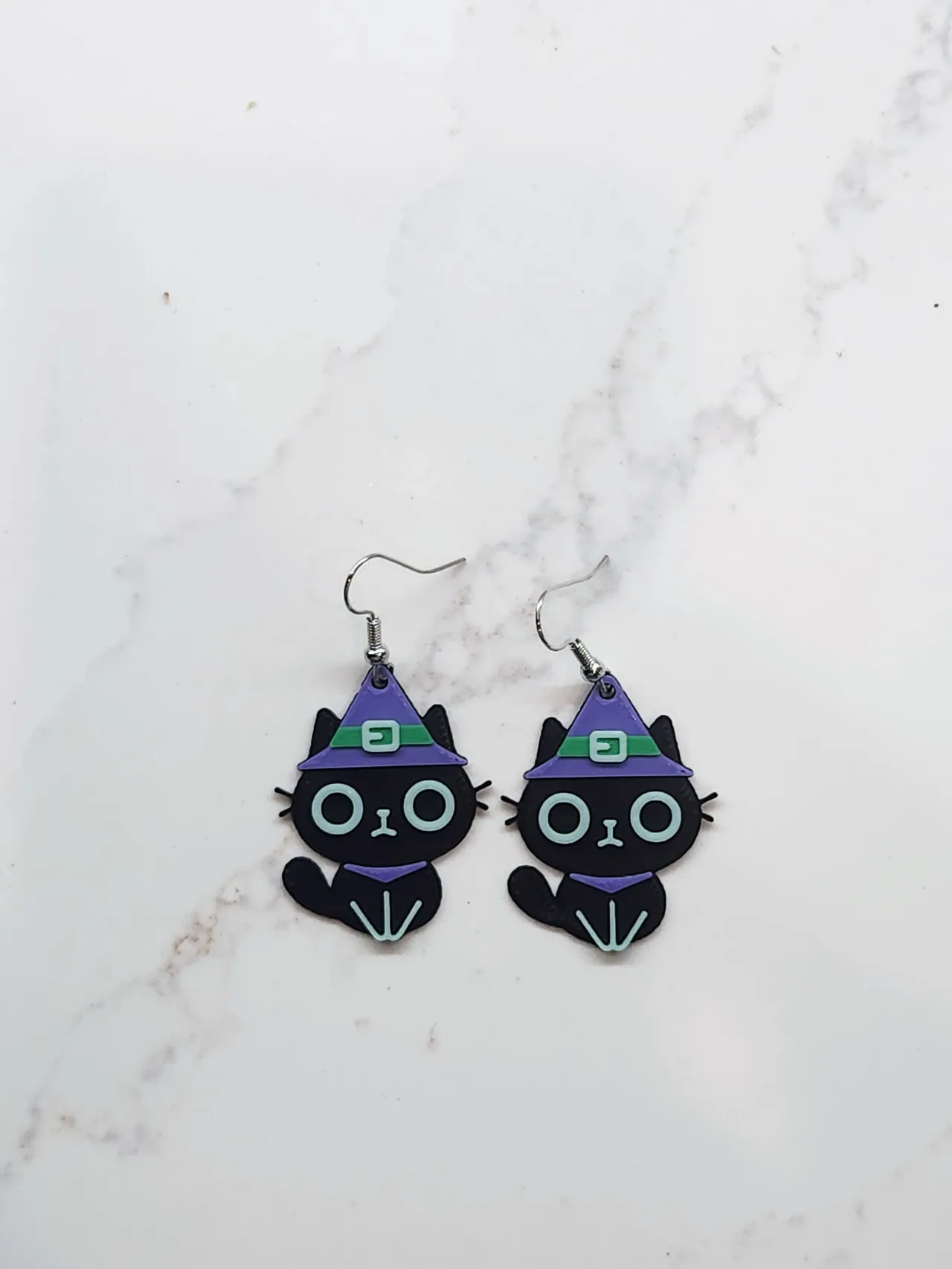 Witch's Cat Earrings view 2