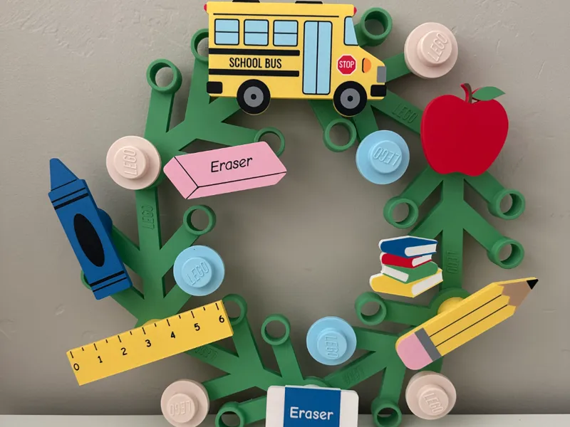 School Bus for Not another Brick Wreath