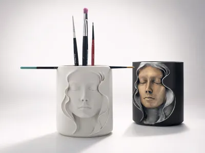 Sculpted Pot / Organizer