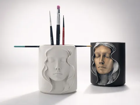 Sculpted Pot / Organizer
