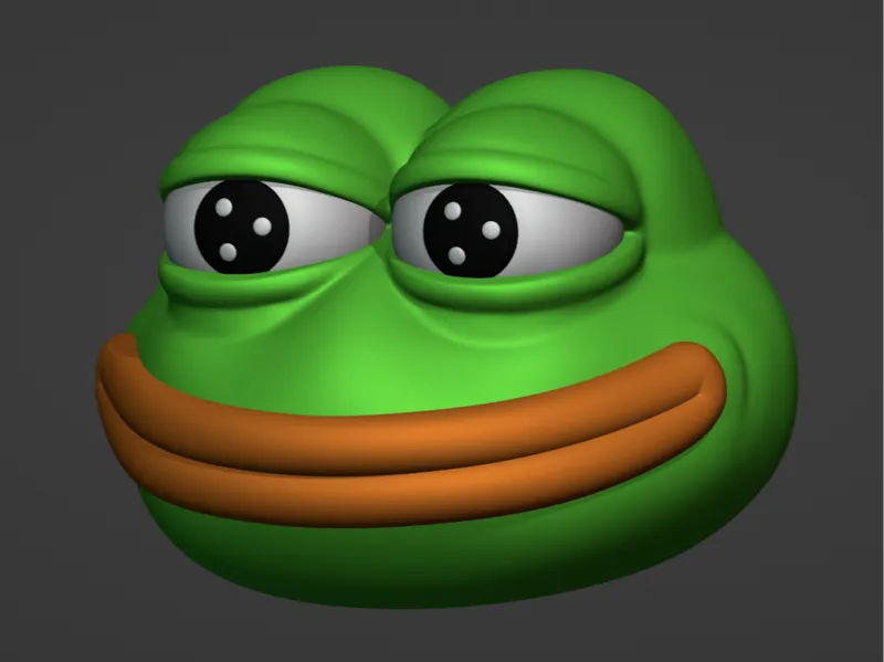 Pepe the Frog Multicolor Keychain