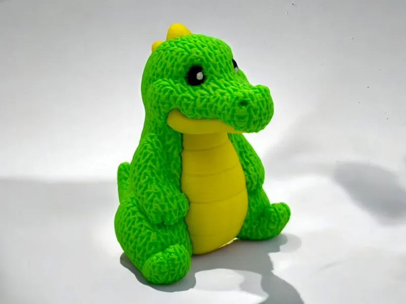 Cute Knitted Croc Crocodile