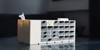 One box with trays and 15 diamond compartments 6x3