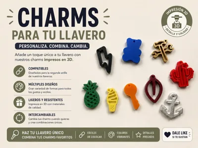 Decorative Charms for Keychains