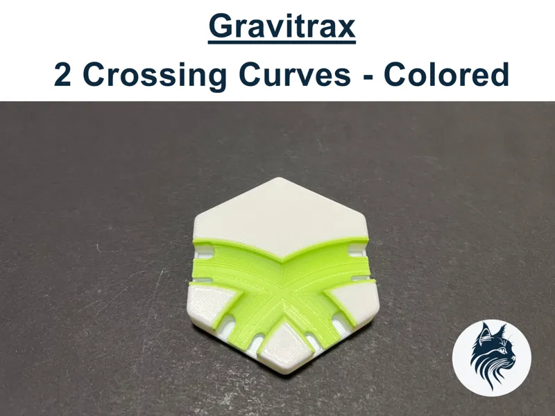 Gravitrax farbige Elemente - 2 crossing Curves