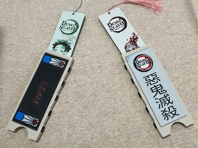 Demon Slayer Invitation Bookmark Holder Custom
