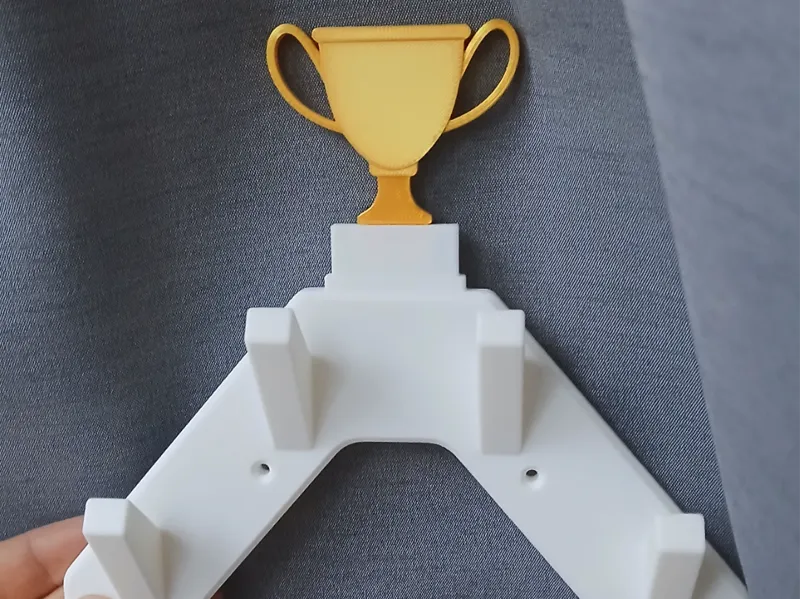 Medal hanging rack with trophy