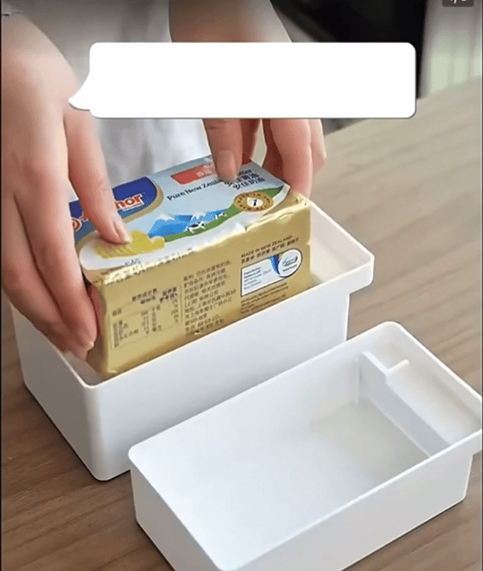 日式黄油切割储存盒，冰箱带盖奶酪芝士收纳保险盒，牛油奶酪切块器