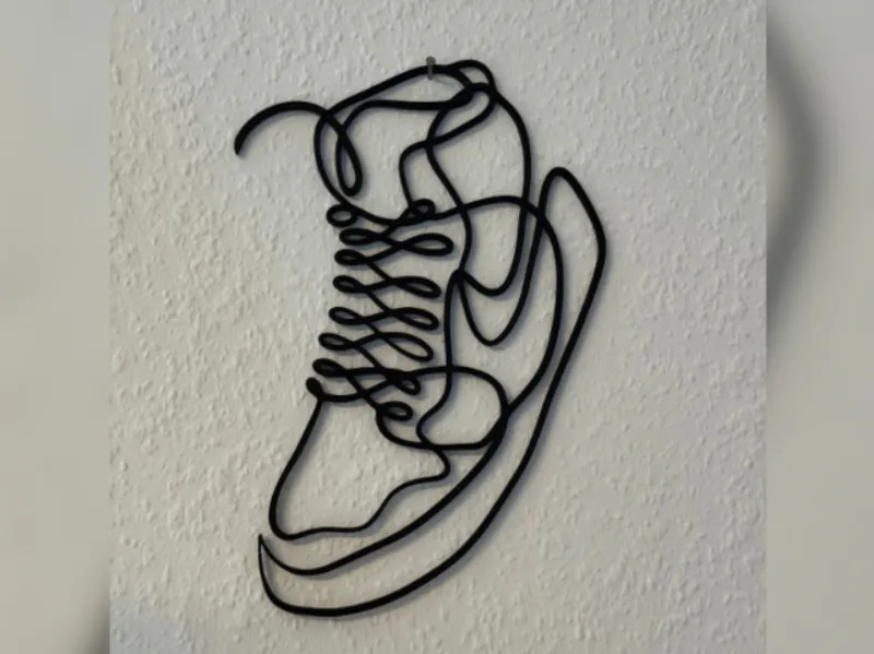 Nike Air Schuh Wanddeko Wallart