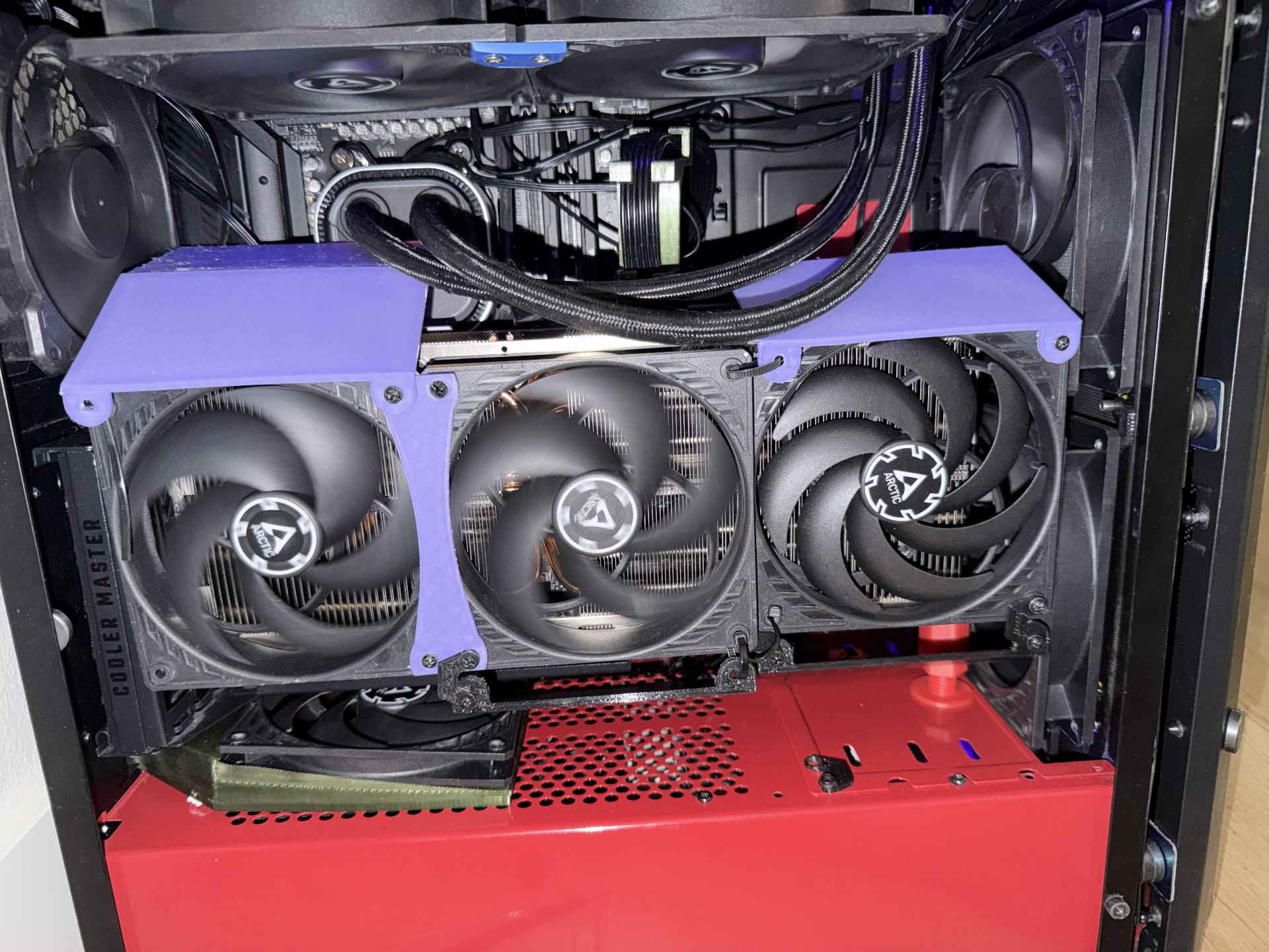 Air deflector / Wind tunnel for 120MM PC fans