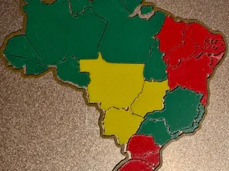 Quebra Cabeças com Estados do Brasil