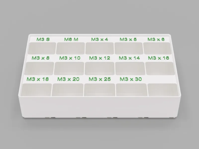 Gridfinity M3 Screw box