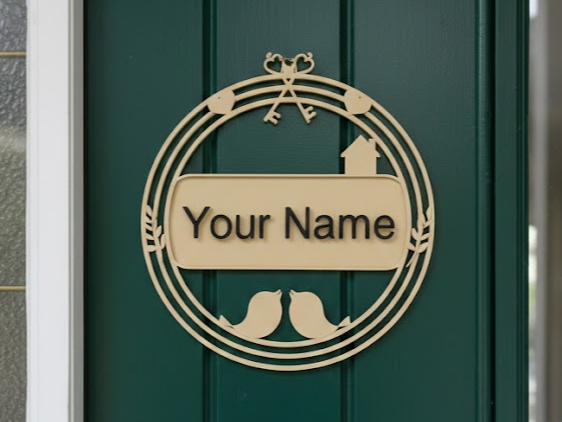 Personalisierbare Haustür-Anhänger Dekoration